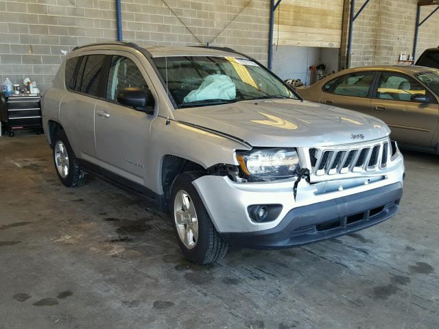 1C4NJCBAXED523844 - 2014 JEEP COMPASS SP SILVER photo 1