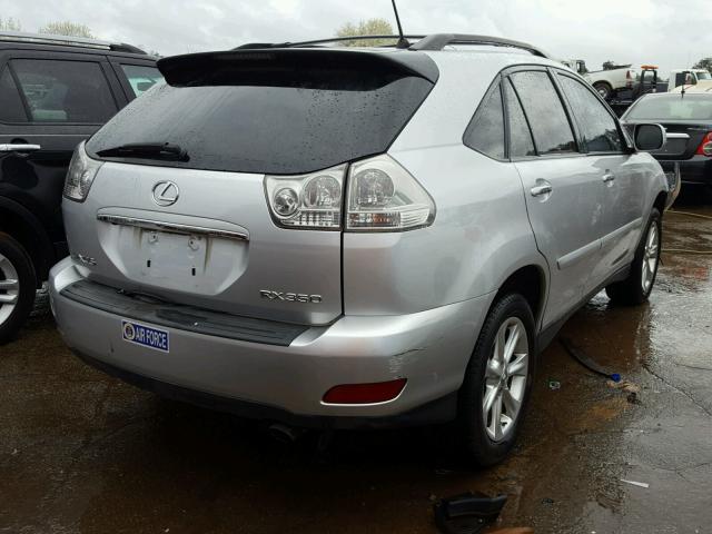 2T2GK31U19C062145 - 2009 LEXUS RX 350 SILVER photo 4