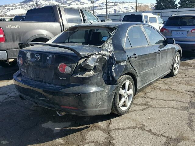 1YVHP80DX65M20516 - 2006 MAZDA 6 S BLACK photo 4