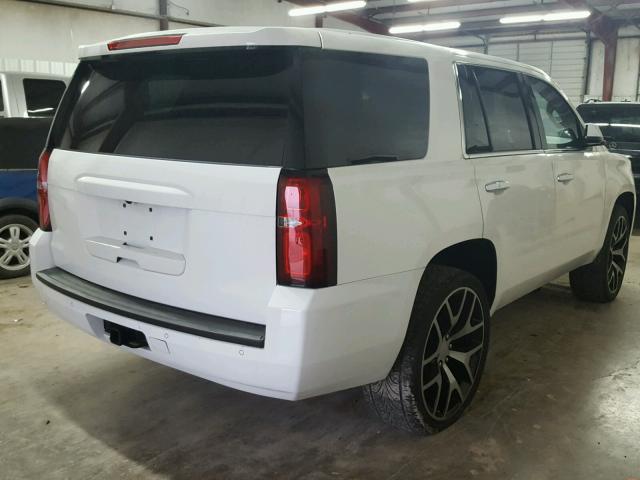 1GNLCDEC4GR334608 - 2016 CHEVROLET TAHOE POLI WHITE photo 4