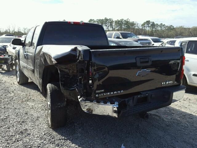 1GCEC29099Z282398 - 2009 CHEVROLET SILVERADO BLACK photo 3