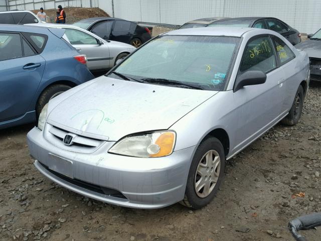 1HGEM21553L004503 - 2003 HONDA CIVIC LX SILVER photo 2