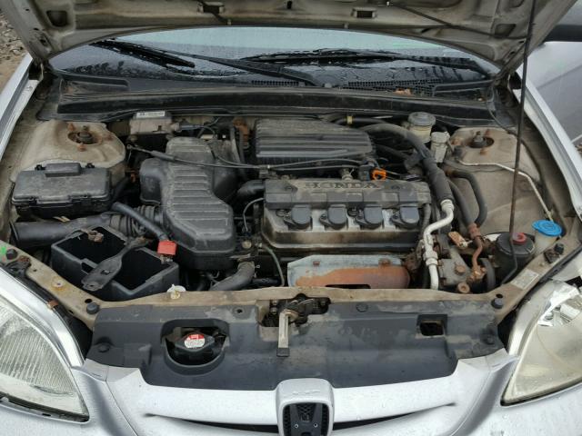 1HGEM21553L004503 - 2003 HONDA CIVIC LX SILVER photo 7