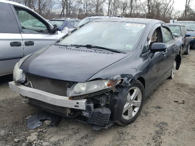 1HGFA168X8L073091 - 2008 HONDA CIVIC EX შავი ფოტო 2