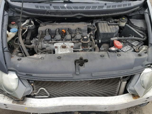 1HGFA168X8L073091 - 2008 HONDA CIVIC EX შავი ფოტო 7