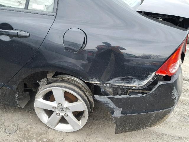 1HGFA168X8L073091 - 2008 HONDA CIVIC EX შავი ფოტო 9