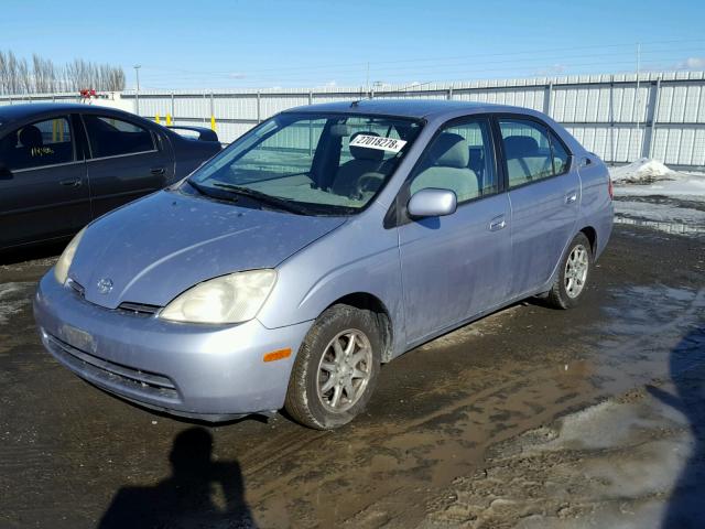 JT2BK18U820048115 - 2002 TOYOTA PRIUS BLUE photo 2