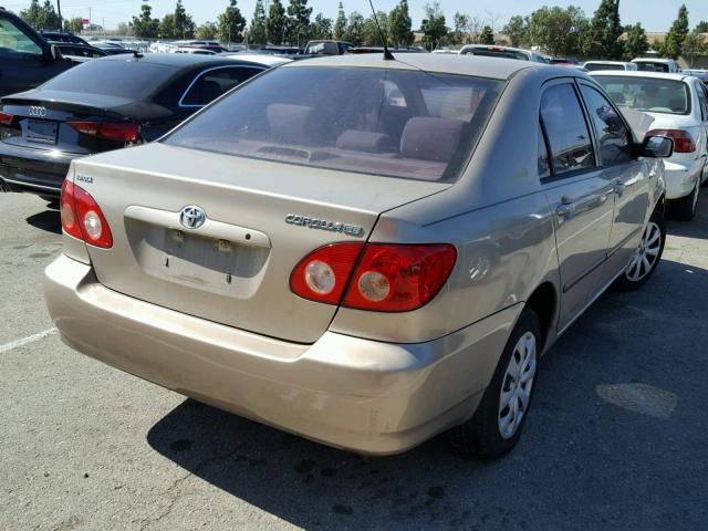 1NXBR32E85Z506860 - 2005 TOYOTA COROLLA CE GOLD photo 4