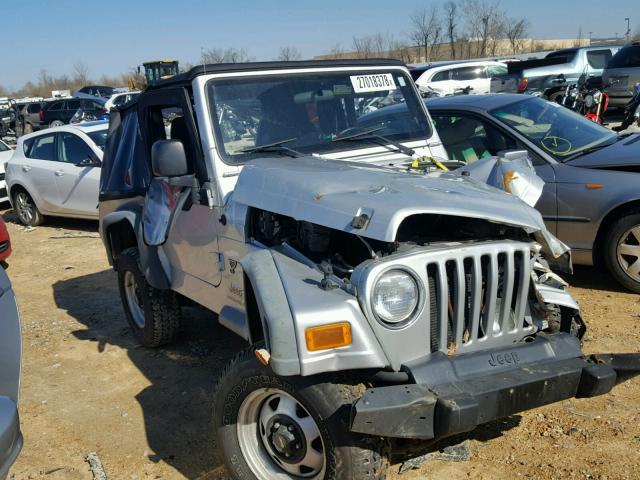 1J4FA291X4P746493 - 2004 JEEP WRANGLER / SILVER photo 1