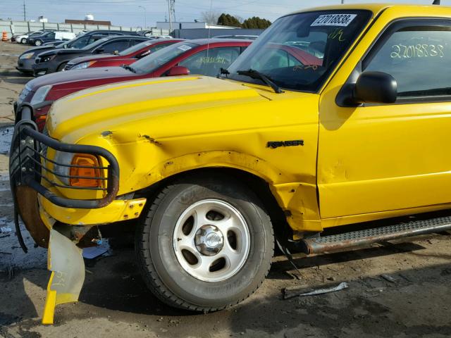 1FTZR15E21PA49099 - 2001 FORD RANGER SUP YELLOW photo 10