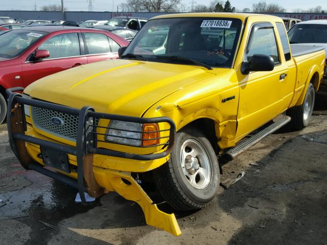 1FTZR15E21PA49099 - 2001 FORD RANGER SUP YELLOW photo 2