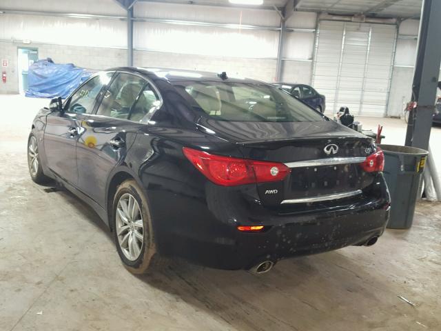 JN1BV7AR1FM416675 - 2015 INFINITI Q50 BASE BLACK photo 3