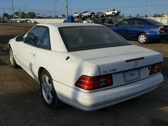 WDBFA68F6XF177306 - 1999 MERCEDES-BENZ SL 500 WHITE photo 3