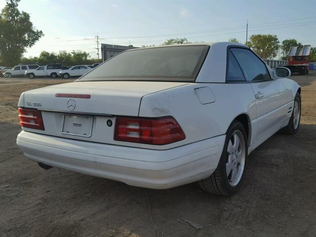 WDBFA68F6XF177306 - 1999 MERCEDES-BENZ SL 500 WHITE photo 4