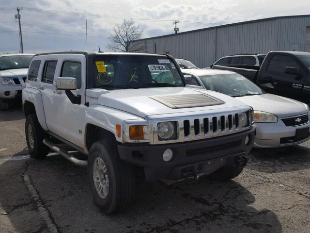 5GTDN13E778190027 - 2007 HUMMER H3 WHITE photo 1