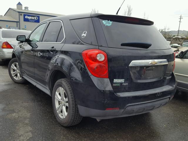 2GNFLCEK0C6226880 - 2012 CHEVROLET EQUINOX LS BLACK photo 3