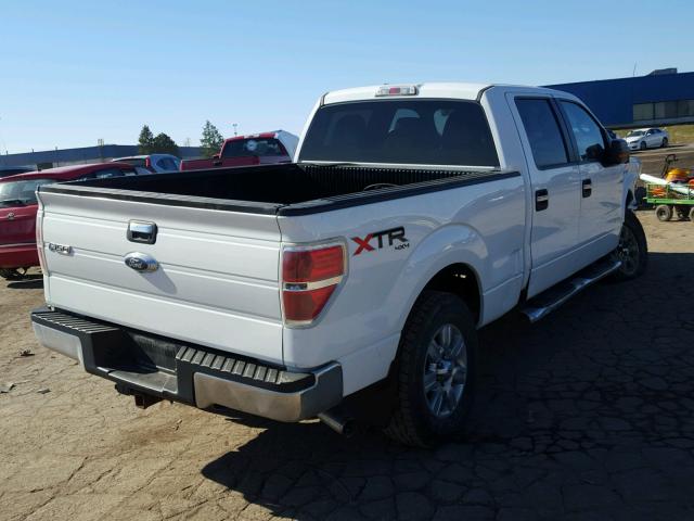 1FTFW1ET4BFA97396 - 2011 FORD F150 SUPER WHITE photo 4