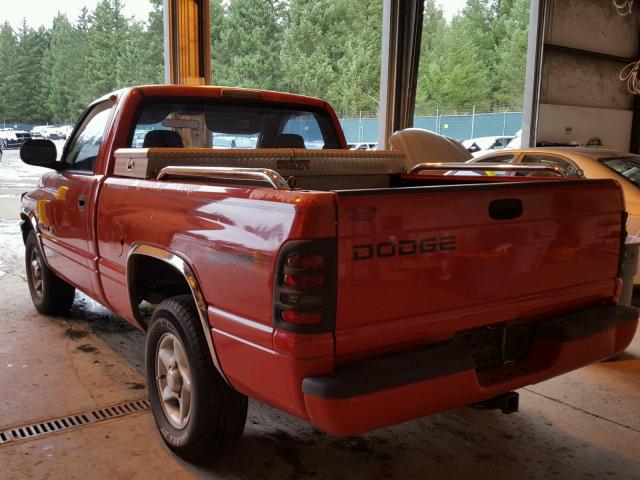 1B7HC16Y2WS502342 - 1998 DODGE RAM 1500 RED photo 3