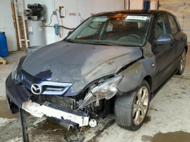 JM1BK344091210302 - 2009 MAZDA 3 S BLUE photo 2