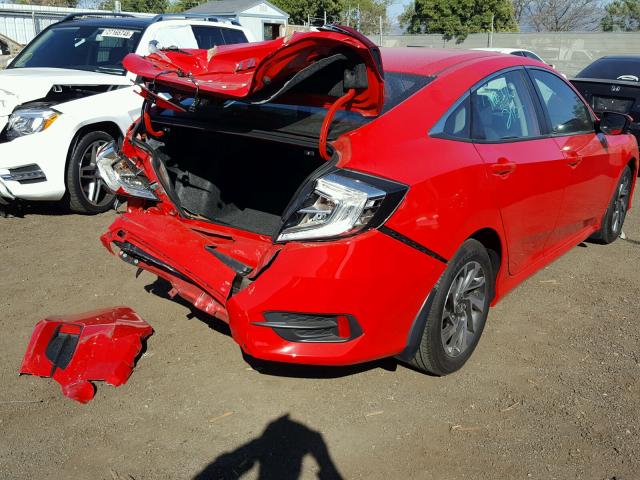 2HGFC2F78HH521462 - 2017 HONDA CIVIC EX RED photo 4