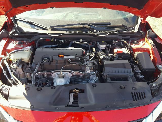 2HGFC2F78HH521462 - 2017 HONDA CIVIC EX RED photo 7