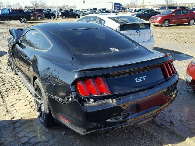 1FA6P8CF2G5220652 - 2016 FORD MUSTANG GT BLACK photo 3