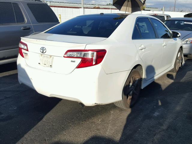 4T1BF1FK3CU629850 - 2012 TOYOTA CAMRY BASE WHITE photo 4