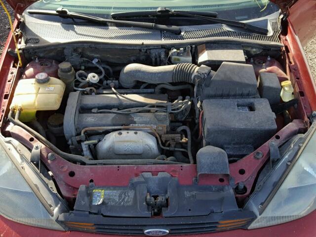 1FAFP34344W152125 - 2004 FORD FOCUS SE C RED photo 7