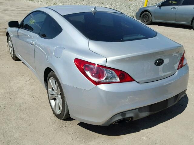 KMHHT6KD8BU060113 - 2011 HYUNDAI GENESIS CO SILVER photo 3