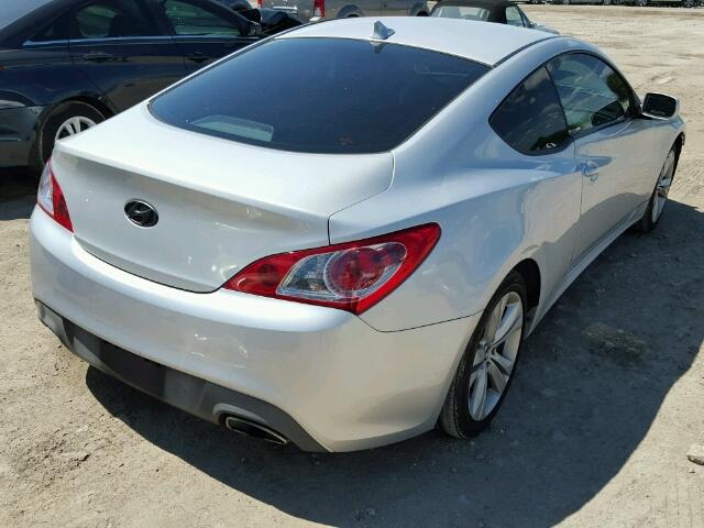 KMHHT6KD8BU060113 - 2011 HYUNDAI GENESIS CO SILVER photo 4