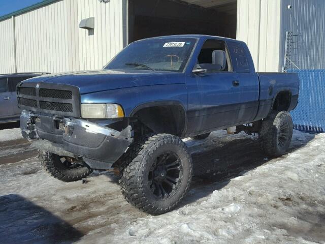 3B7KF23632M229694 - 2002 DODGE RAM 2500 BLUE photo 2