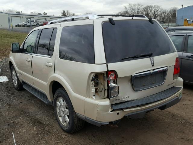 5LMEU88H85ZJ27867 - 2005 LINCOLN AVIATOR 米色 照片 3