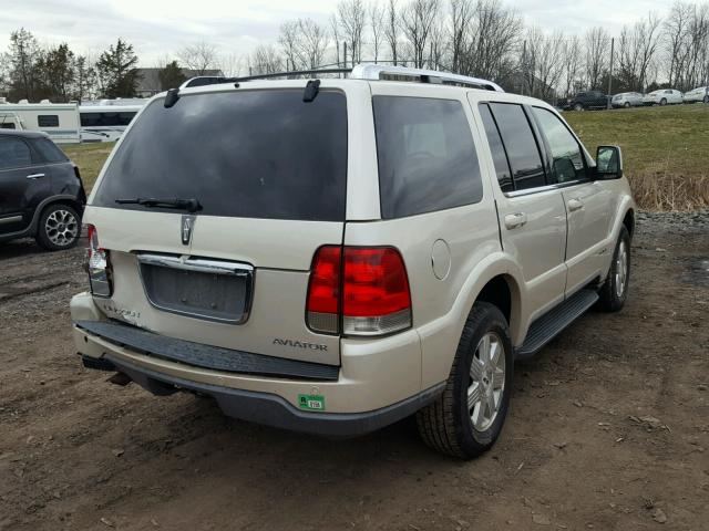 5LMEU88H85ZJ27867 - 2005 LINCOLN AVIATOR BEIGE photo 4