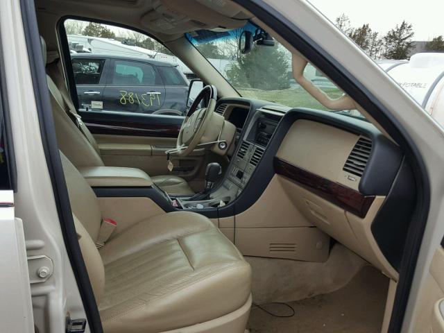 5LMEU88H85ZJ27867 - 2005 LINCOLN AVIATOR BEIGE photo 5