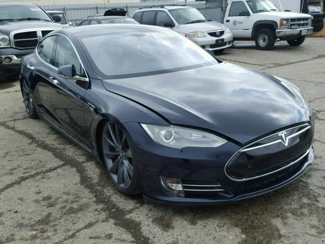 5YJSA1DP4CFP02895 - 2012 TESLA MODEL S BLUE photo 1