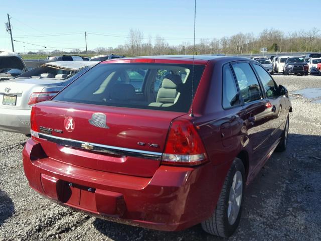 1G1ZT61846F107234 - 2006 CHEVROLET MALIBU MAX MAROON photo 4