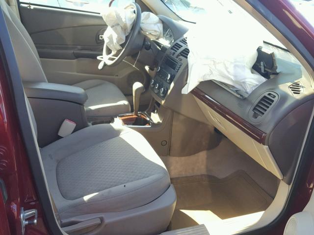 1G1ZT61846F107234 - 2006 CHEVROLET MALIBU MAX MAROON photo 5