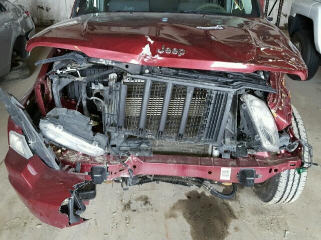 1J8GN28K59W519758 - 2009 JEEP LIBERTY SP BURGUNDY photo 9