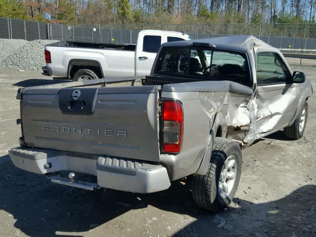 1N6DD26T14C477329 - 2004 NISSAN FRONTIER K BEIGE photo 4