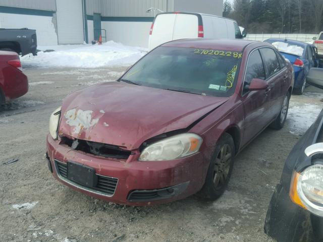 2G1WC581269165986 - 2006 CHEVROLET IMPALA LT RED photo 2