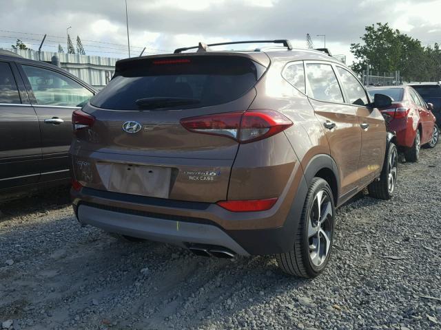 KM8J33A23HU427296 - 2017 HYUNDAI TUCSON LIM BROWN photo 4