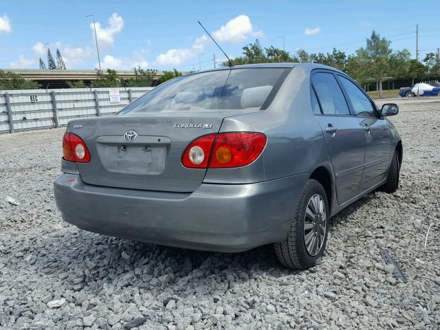 2T1BR38E74C190665 - 2004 TOYOTA COROLLA CE GREEN photo 4