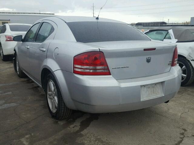 1B3LC56R48N670755 - 2008 DODGE AVENGER SX SILVER photo 3