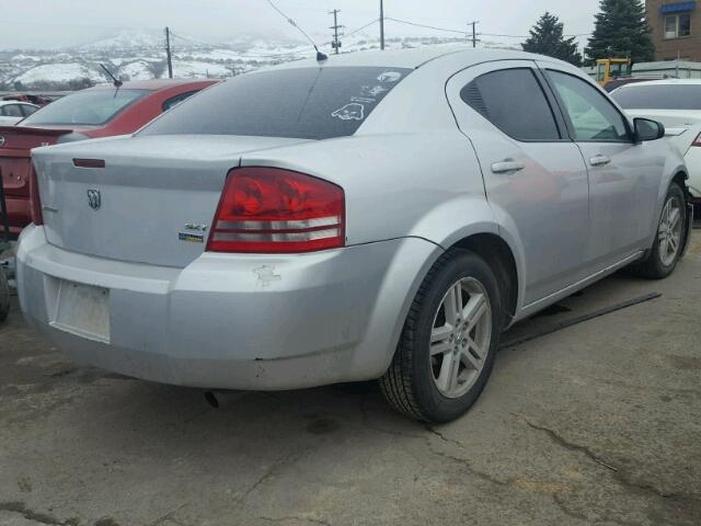 1B3LC56R48N670755 - 2008 DODGE AVENGER SX SILVER photo 4