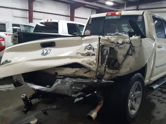 1D7RV1CT5AS227328 - 2010 DODGE RAM 1500 CREAM photo 9