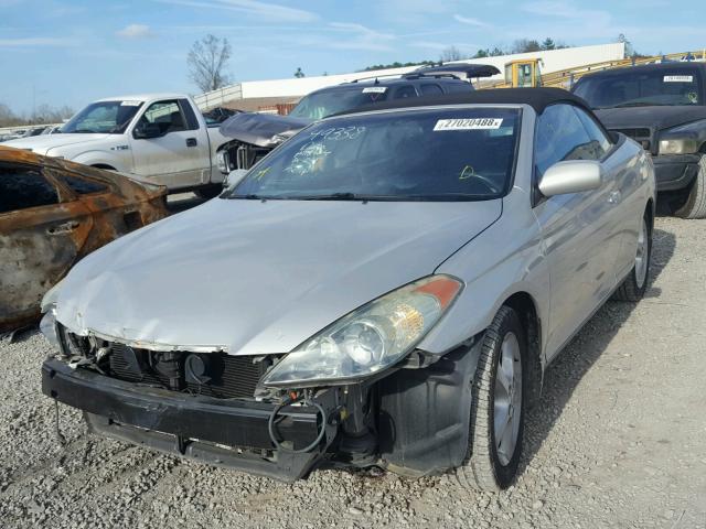 4T1FA38P75U047693 - 2005 TOYOTA CAMRY SOLA SILVER photo 2