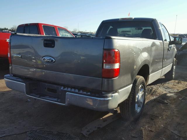 1FTRF12W54NB96250 - 2004 FORD F150 GRAY photo 4