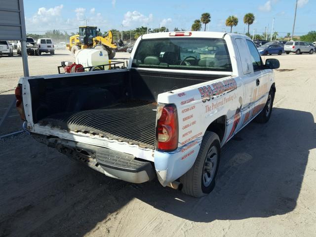 1GCEC19XX6Z269808 - 2006 CHEVROLET SILVERADO WHITE photo 4