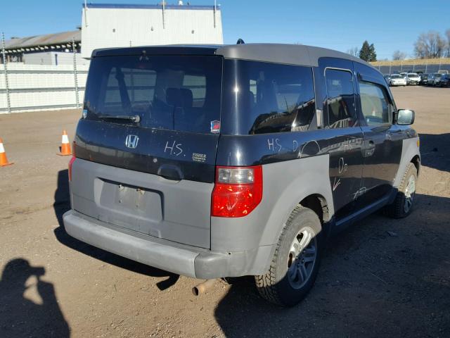 5J6YH28223L011205 - 2003 HONDA ELEMENT DX BLACK photo 4