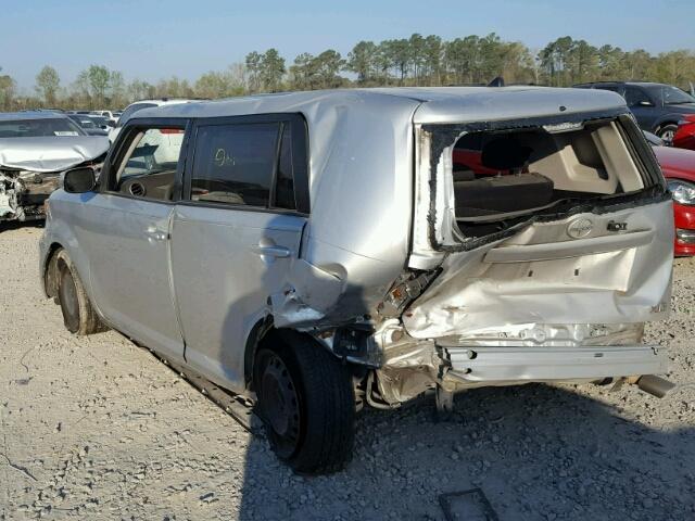 JTLZE4FEXCJ029821 - 2012 TOYOTA SCION XB SILVER photo 3